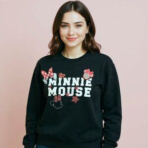 torrid Black Minnie Mouse Sequin Appliqué Sweatshirt